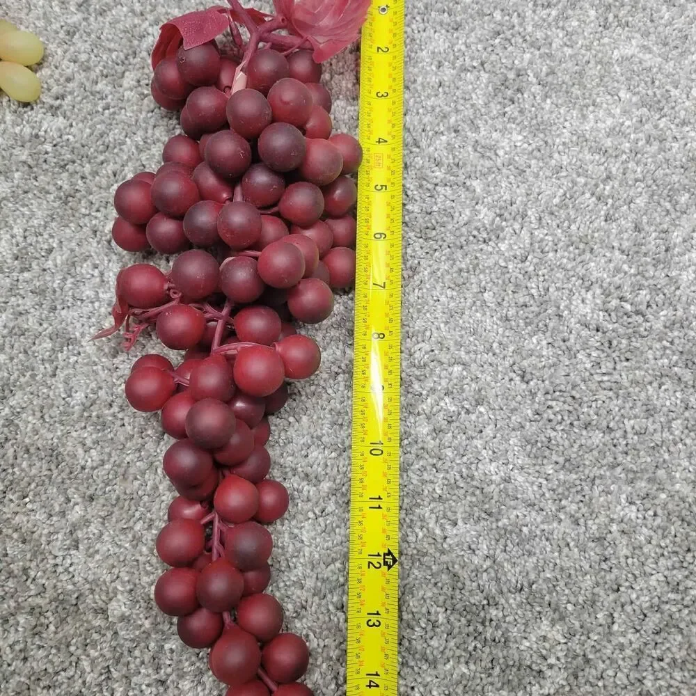 Lot of 6 Vintage Artificial  Rubber Grapes